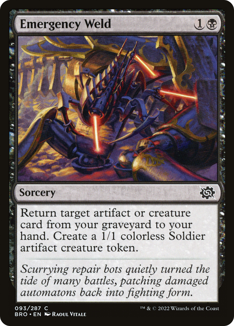 Emergency Weld (093) Foil - The Brothers' War