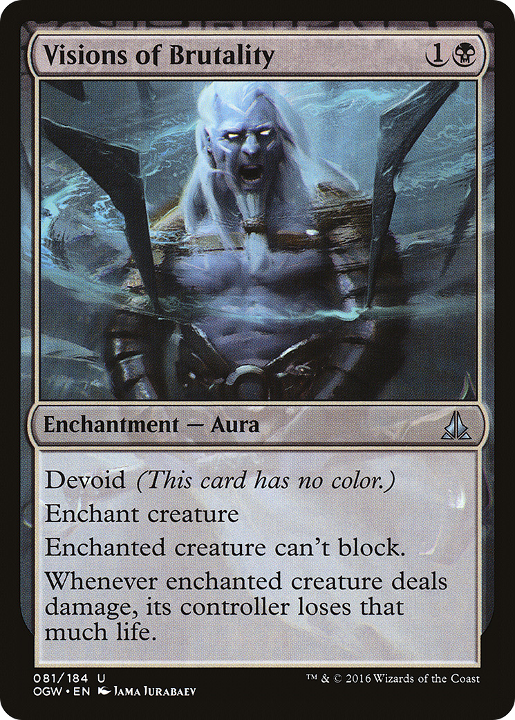 Visions of Brutality (081) Foil - Oath of the Gatewatch