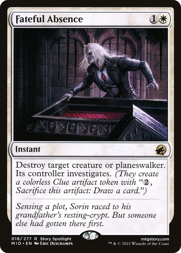 Fateful Absence (018) Foil - Innistrad: Midnight Hunt