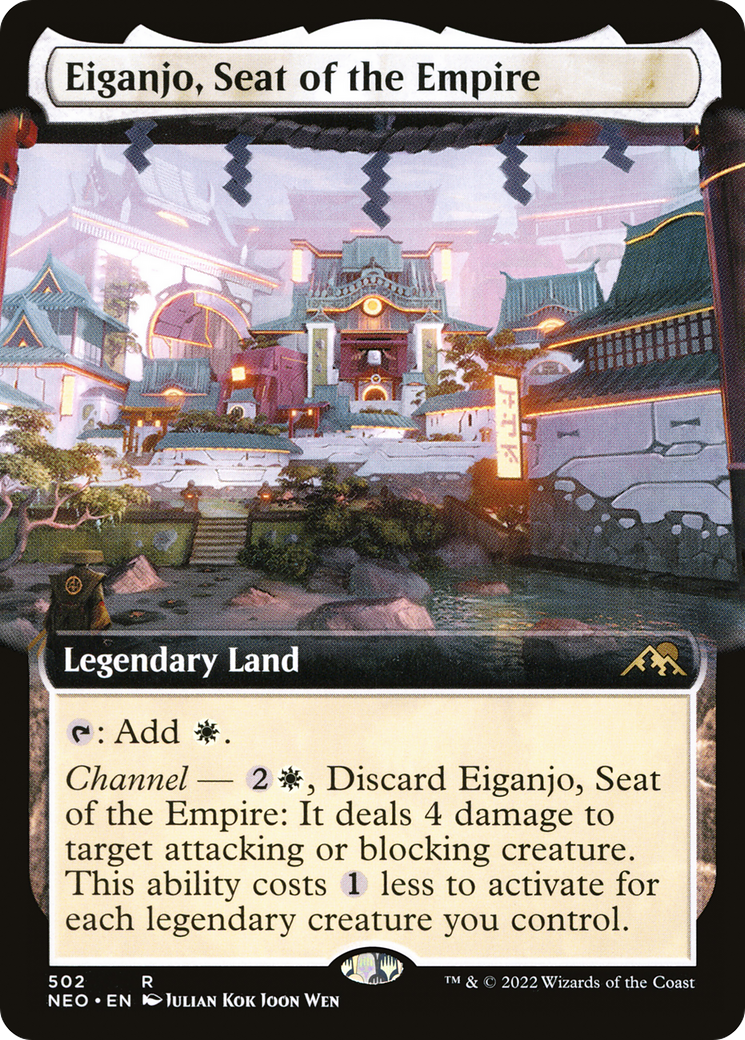 Eiganjo, Seat of the Empire (Extended Art) (502) Foil - Kamigawa: Neon Dynasty