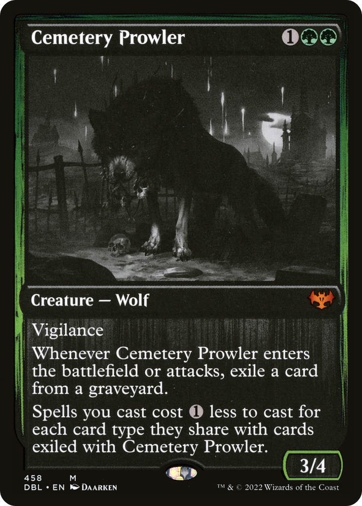 Cemetery Prowler (458) Foil - Innistrad: Double Feature