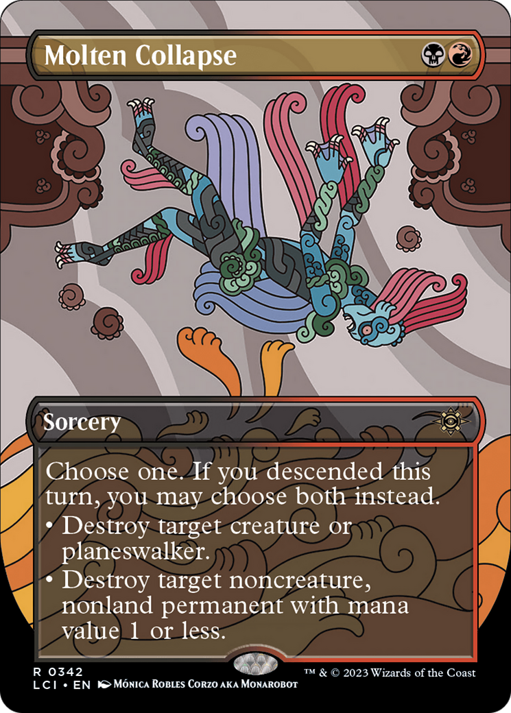 Molten Collapse (Borderless) (342) - The Lost Caverns of Ixalan