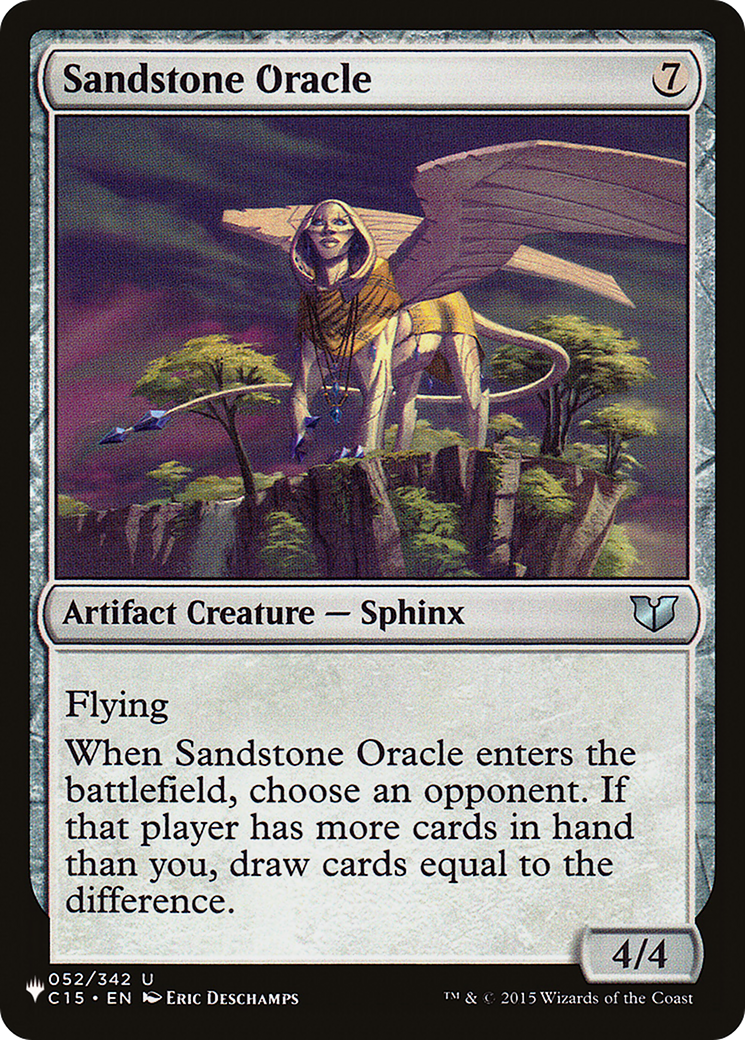 Sandstone Oracle (C15-52) - The List