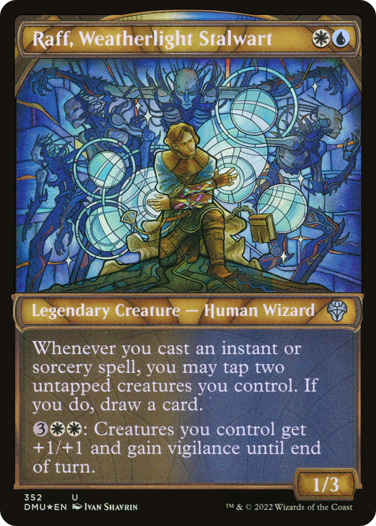 Raff, Weatherlight Stalwart (Textured Foil) (Showcase) (352) Foil - Dominaria United
