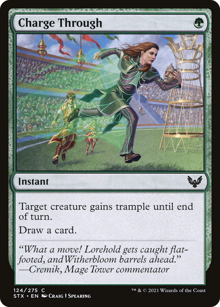 Charge Through (124) Foil - Strixhaven: School of Mages