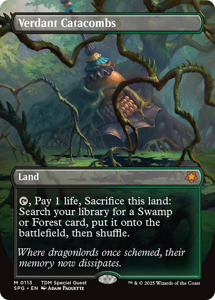 Verdant Catacombs (Borderless) (113) Foil - Special Guests