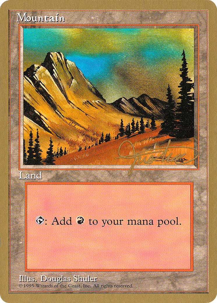 Mountain (C) - 1996 Mark Justice (4ED) - Pro Tour Collector Set