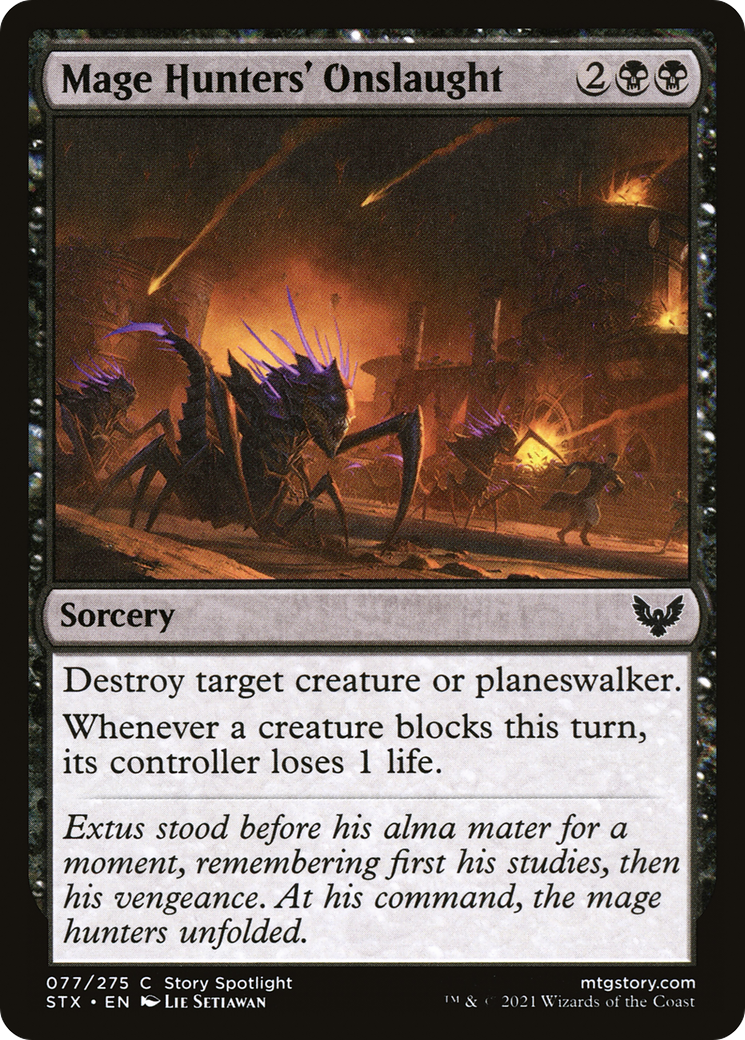 Mage Hunters' Onslaught (077) Foil - Strixhaven: School of Mages