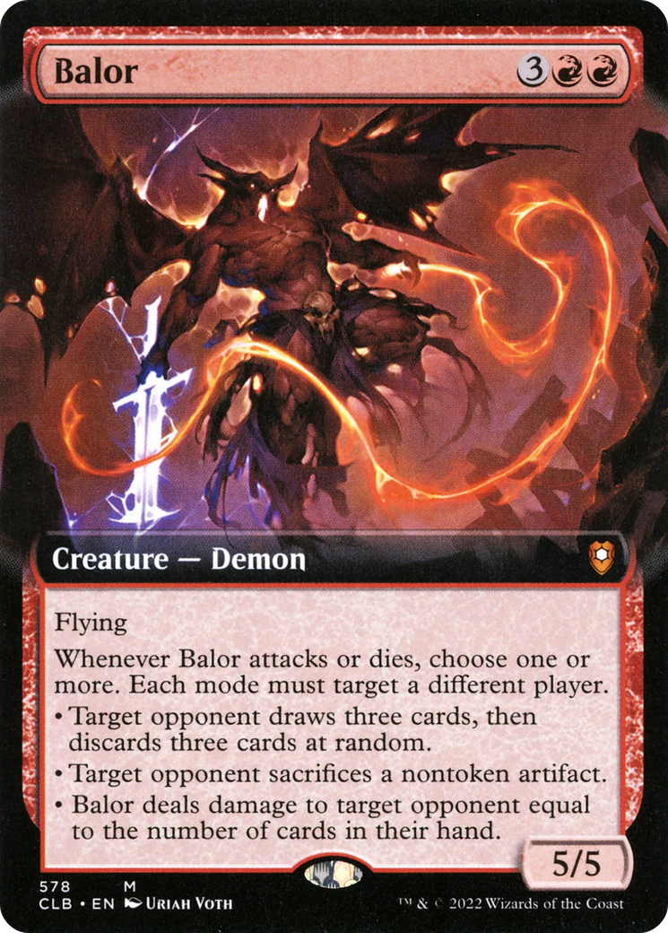 Balor (Extended Art) (578) Foil - Commander Legends: Battle for Baldur's Gate