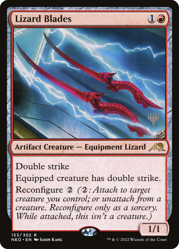 Lizard Blades (153) Foil - Kamigawa: Neon Dynasty Promos