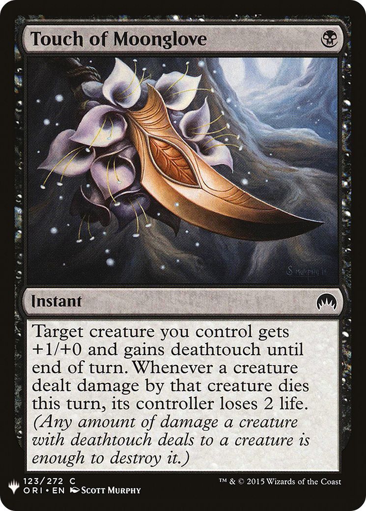 Touch of Moonglove (ORI-123) - The List