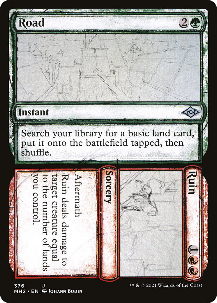 Road // Ruin (Showcase) (376) Foil - Modern Horizons 2