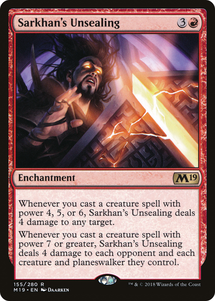 Sarkhan's Unsealing (155) Foil - Core Set 2019