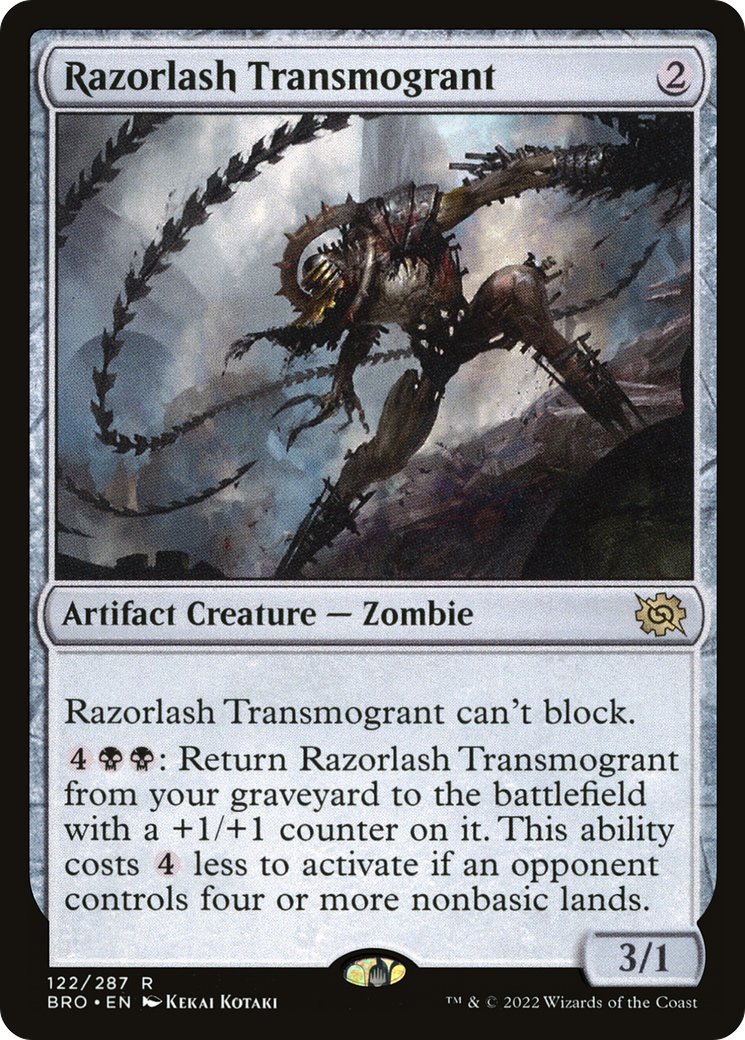 Razorlash Transmogrant (122) Foil - The Brothers' War