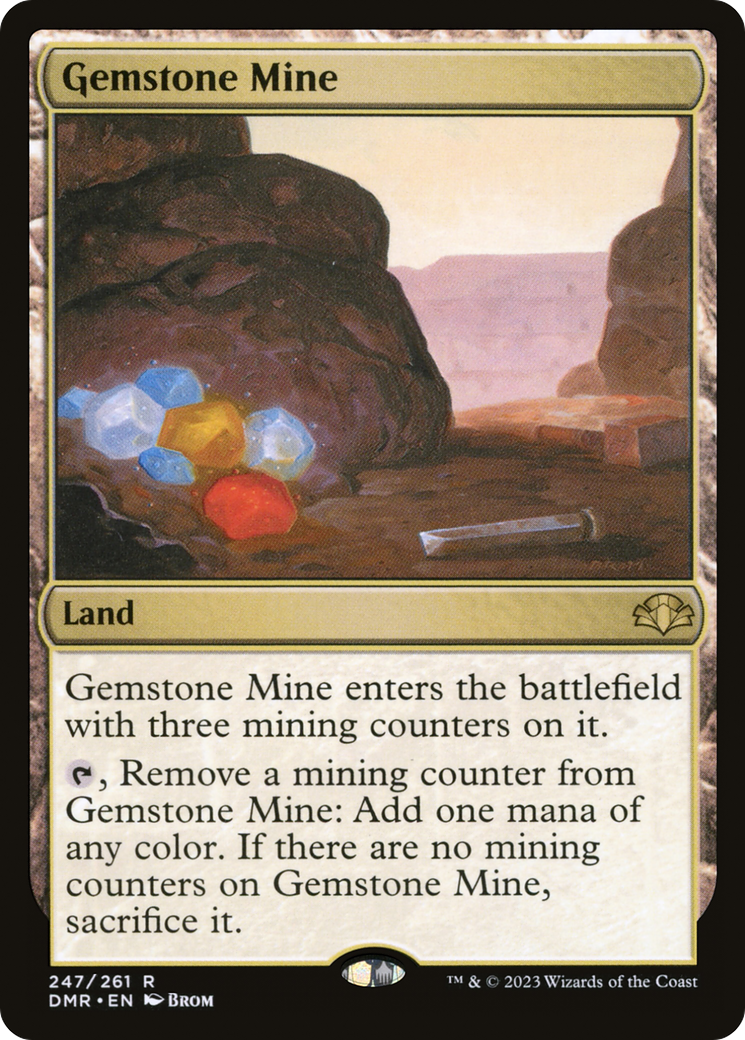 Gemstone Mine (247) Foil - Dominaria Remastered