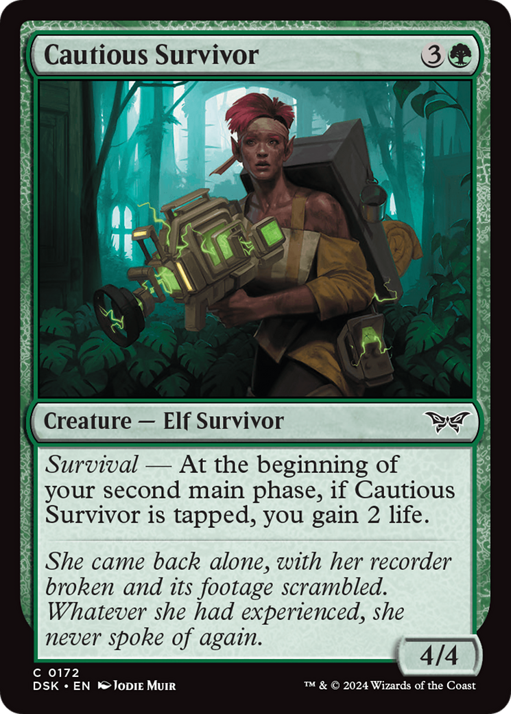 Cautious Survivor (172) Foil - Duskmourn: House of Horror