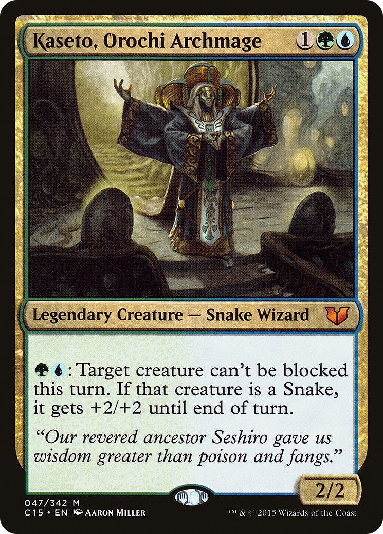 Kaseto, Orochi Archmage (047) - Commander 2015