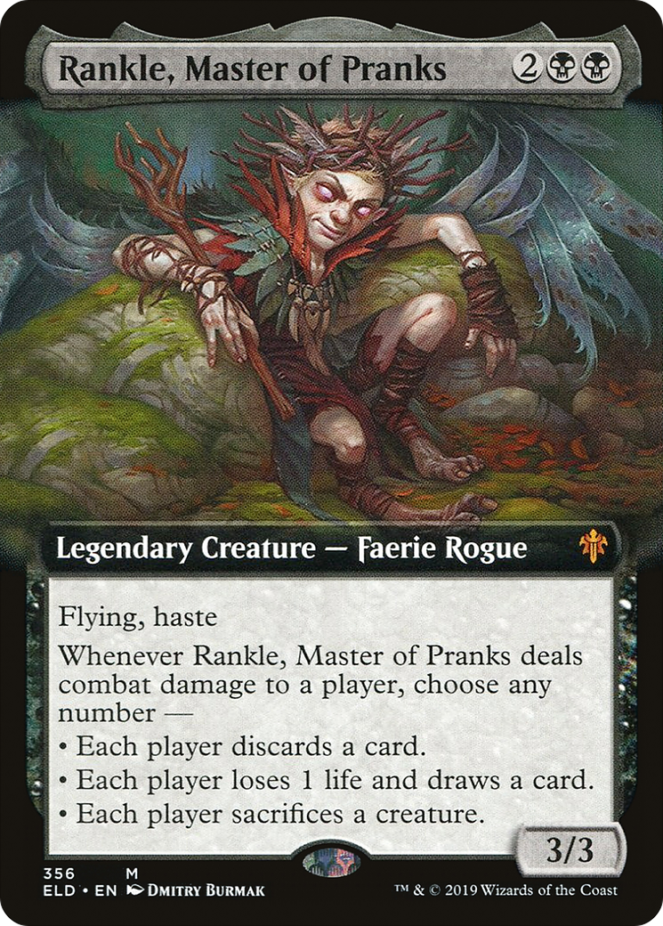 Rankle, Master of Pranks (Extended Art) (356) Foil - Throne of Eldraine