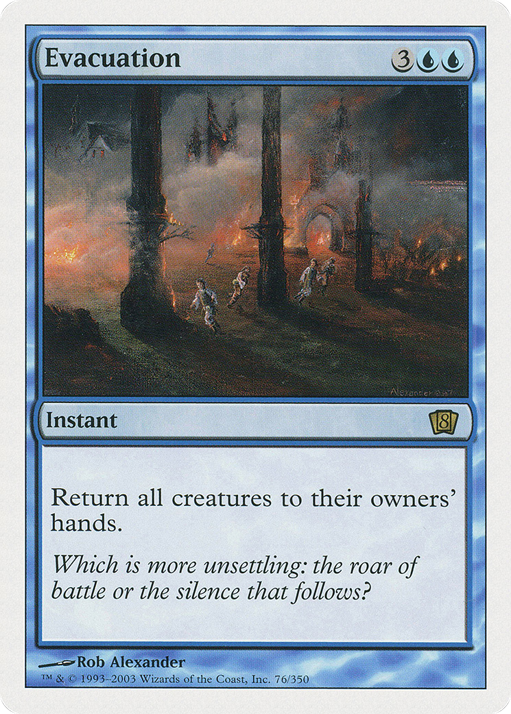 Evacuation (076) Foil - Eighth Edition
