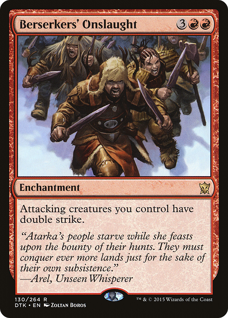 Berserkers' Onslaught (130) Foil - Dragons of Tarkir