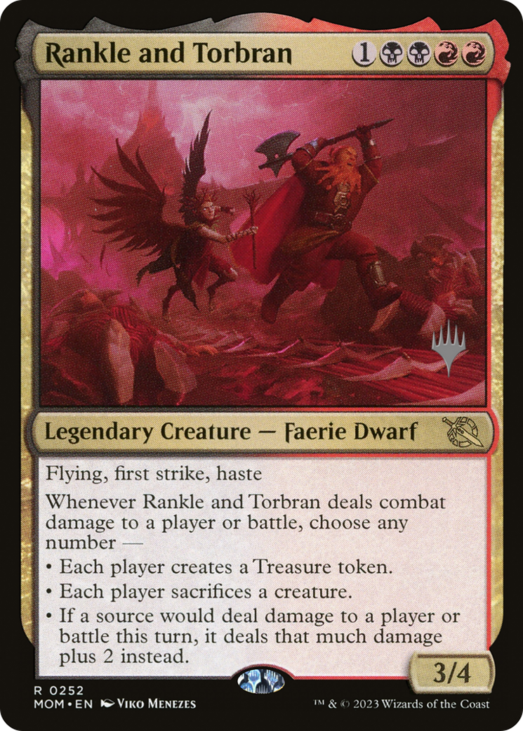 Rankle and Torbran (252) Foil - March of the Machine Promos
