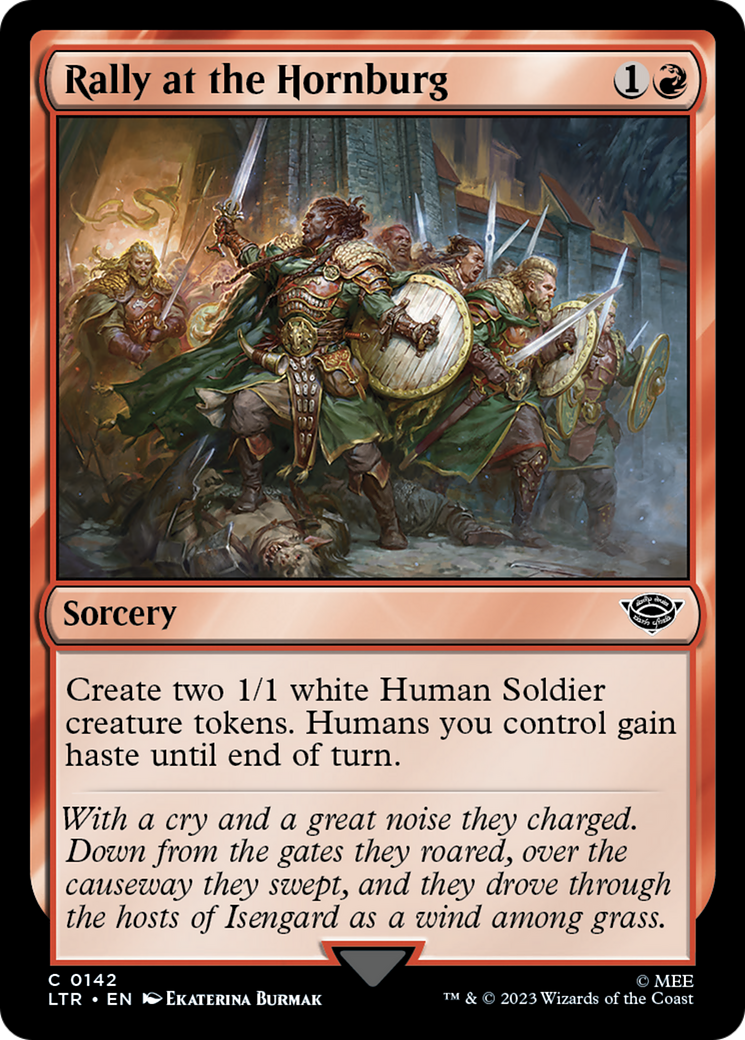 Rally at the Hornburg (142) Foil - The Lord of the Rings: Tales of Middle-earth