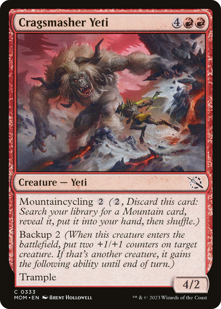 Cragsmasher Yeti (333) Foil - March of the Machine