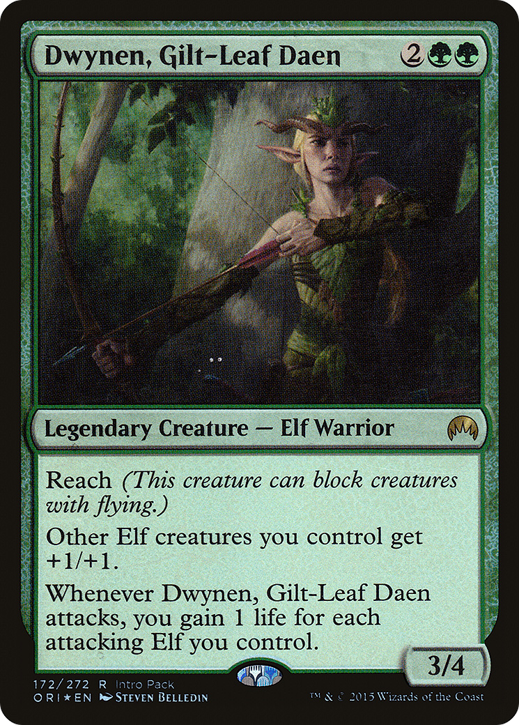 Dwynen, Gilt-Leaf Daen (172) Foil - Magic Origins Promos