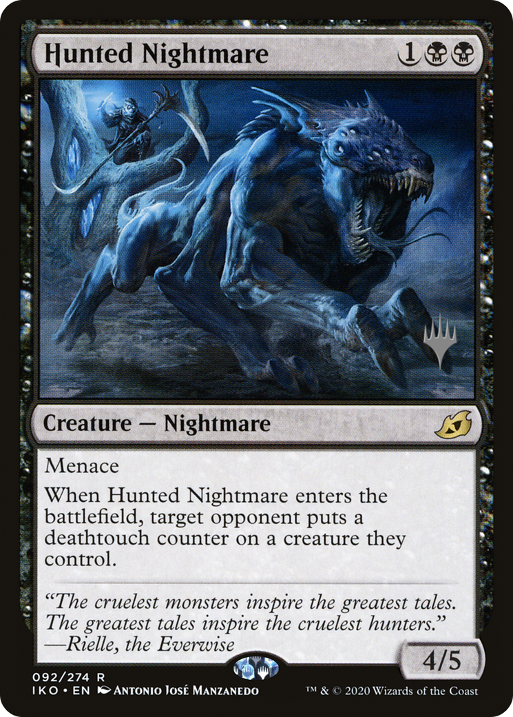 Hunted Nightmare (92p) Foil - Ikoria: Lair of Behemoths Promos