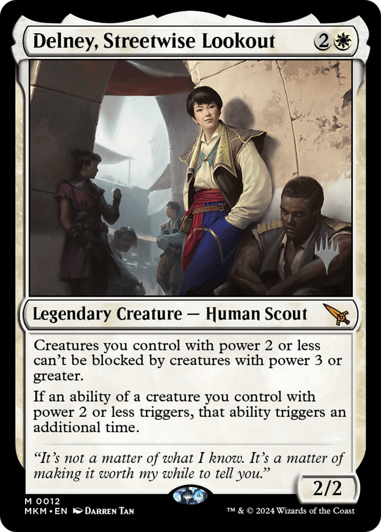 Delney, Streetwise Lookout (012) Foil - Murders at Karlov Manor Promos