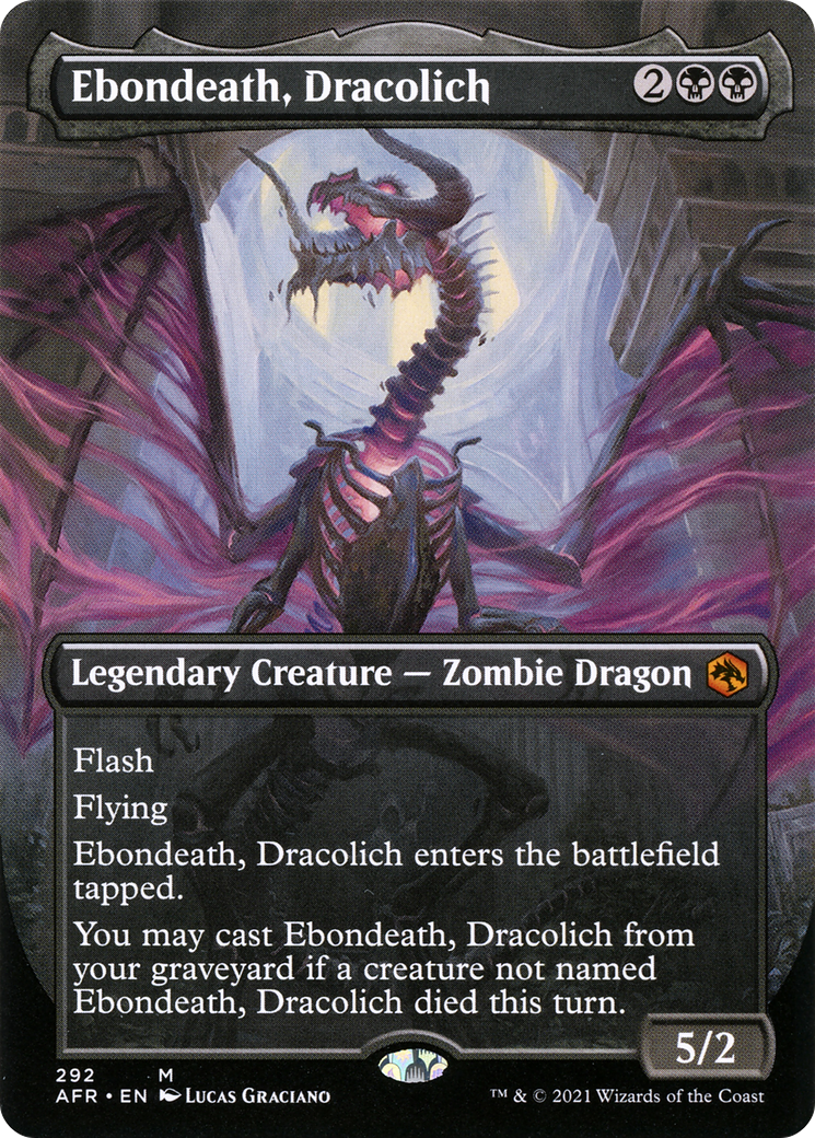 Ebondeath, Dracolich (Borderless) (292) - Adventures in the Forgotten Realms
