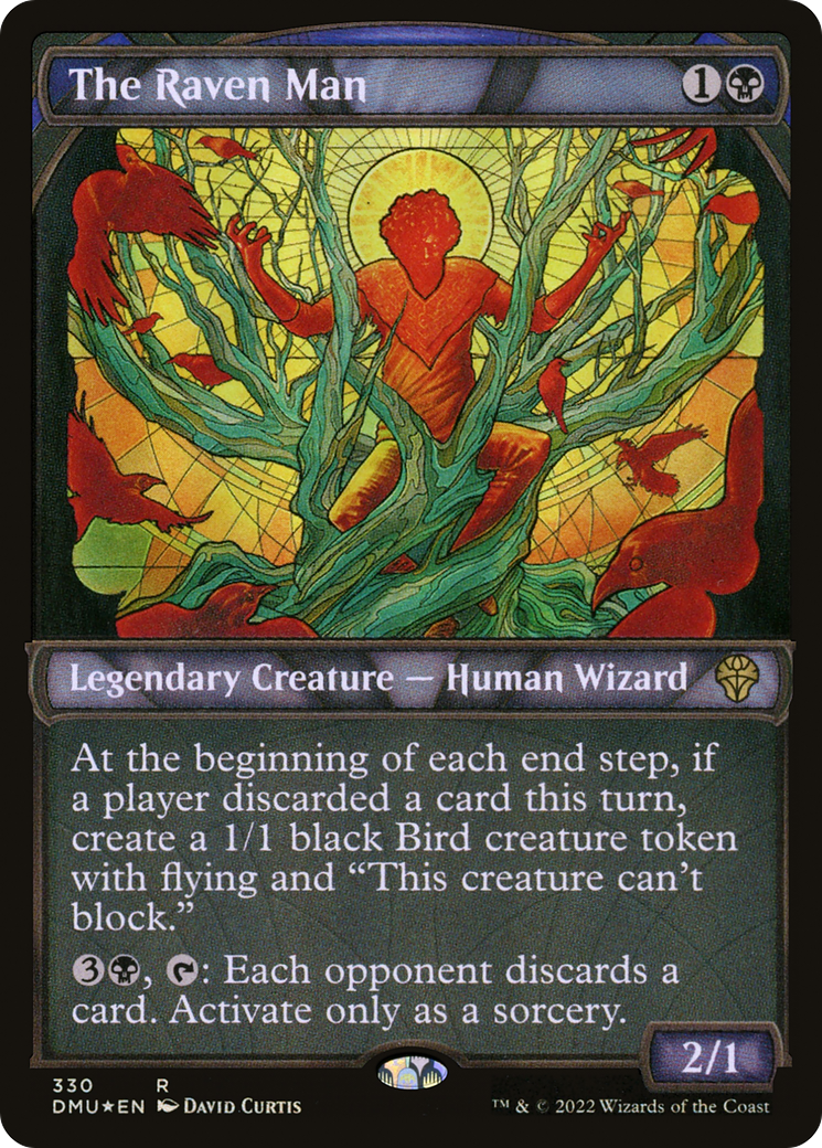 The Raven Man (Textured Foil) (Showcase) (330) Foil - Dominaria United