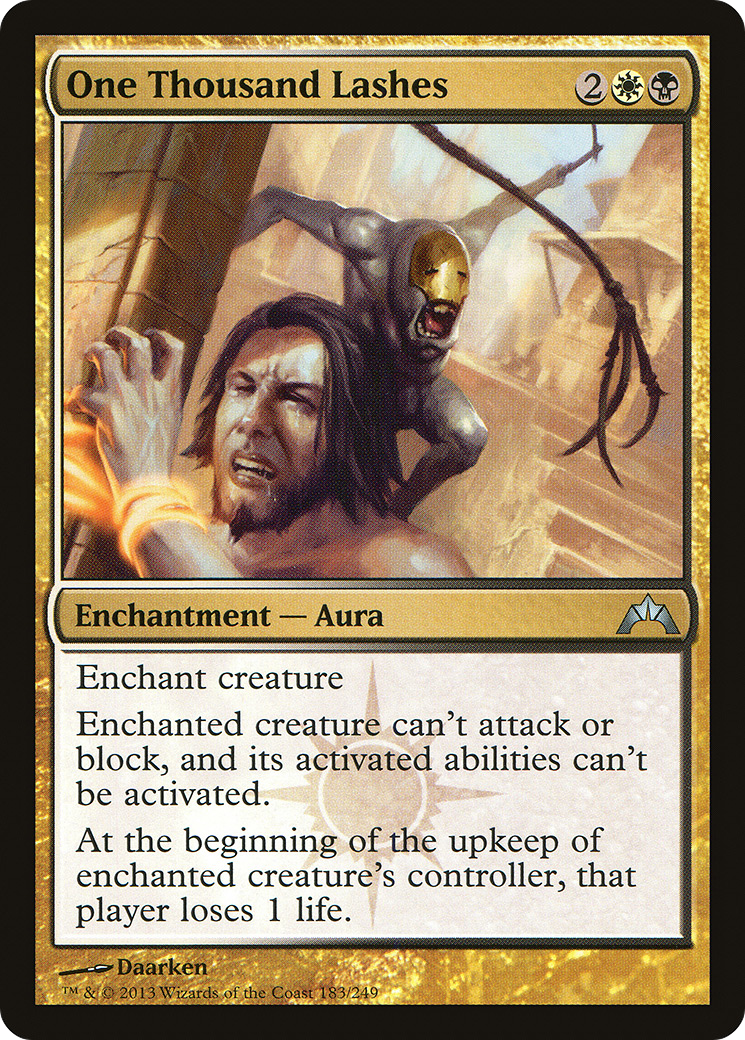 One Thousand Lashes (183) Foil - Gatecrash