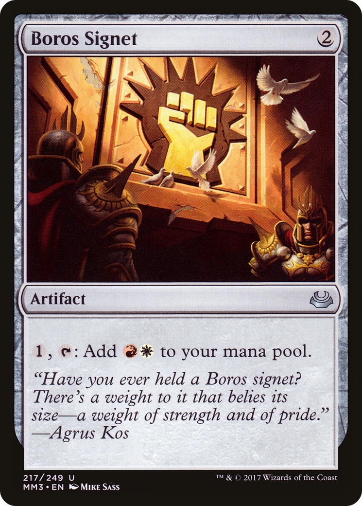 Boros Signet (217) Foil - Modern Masters 2017