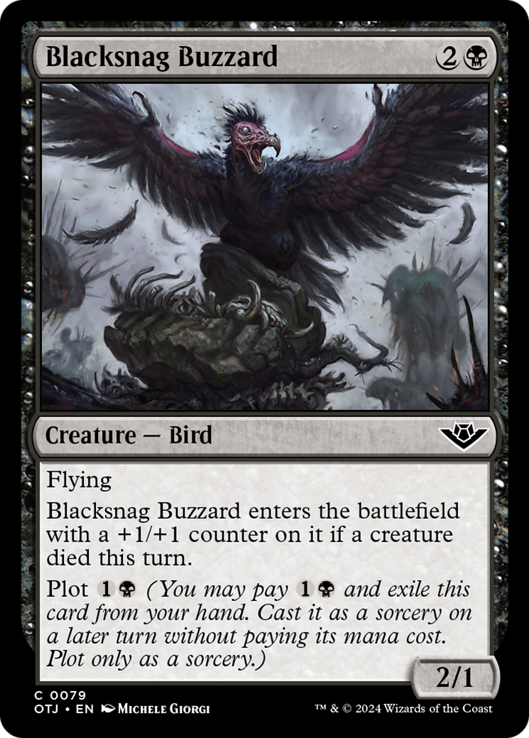 Blacksnag Buzzard (079) Foil - Outlaws of Thunder Junction