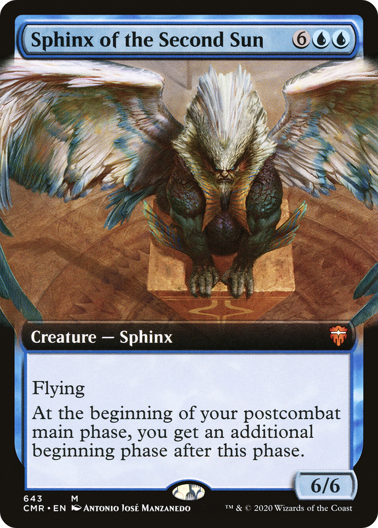 Sphinx of the Second Sun (Extended Art) (643) Foil - Commander Legends