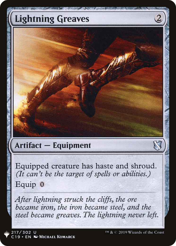 Lightning Greaves (C19-217) - The List
