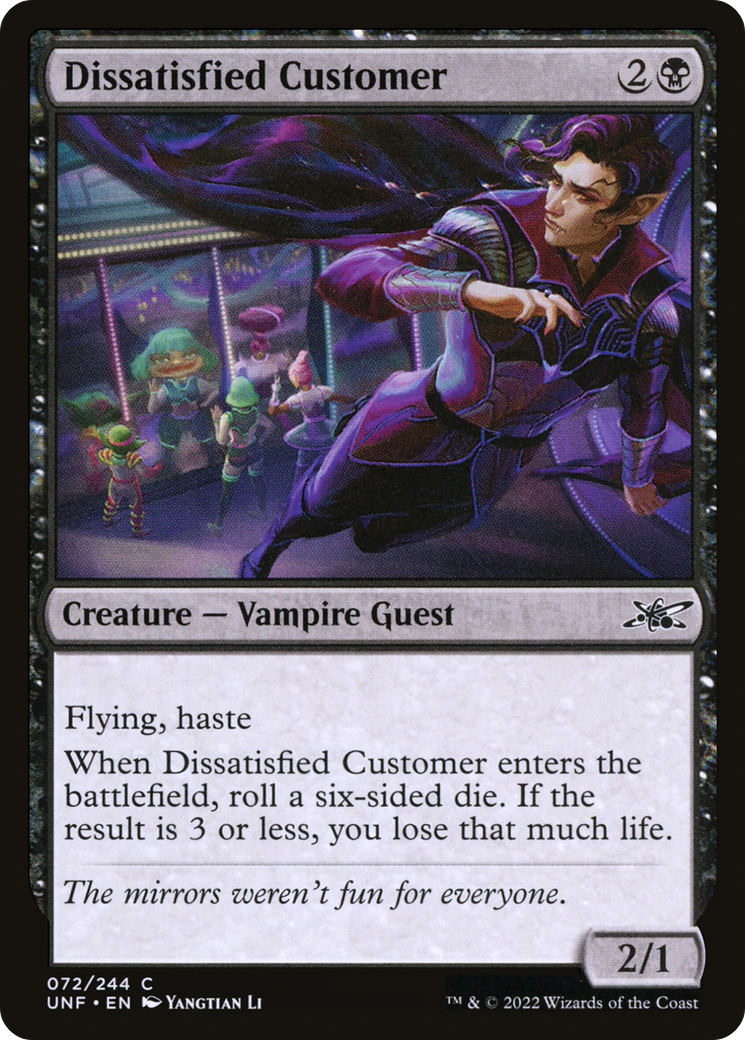 Dissatisfied Customer (072) - Unfinity