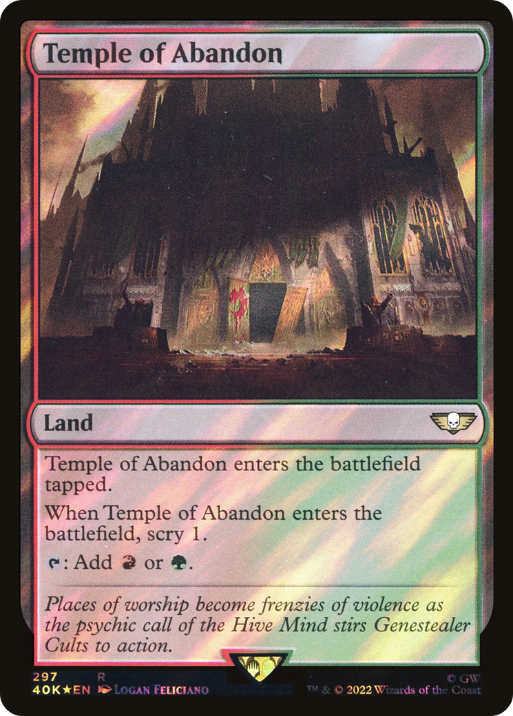 Temple of Abandon (297) Surge Foil - Warhammer 40,000 Commander