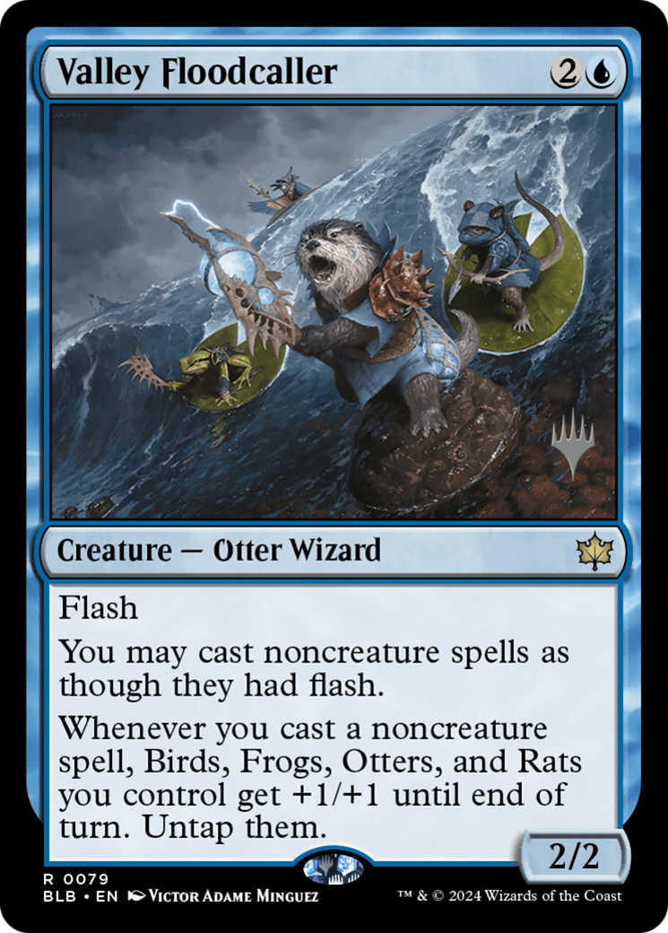 Valley Floodcaller (079) Foil - Bloomburrow Promos