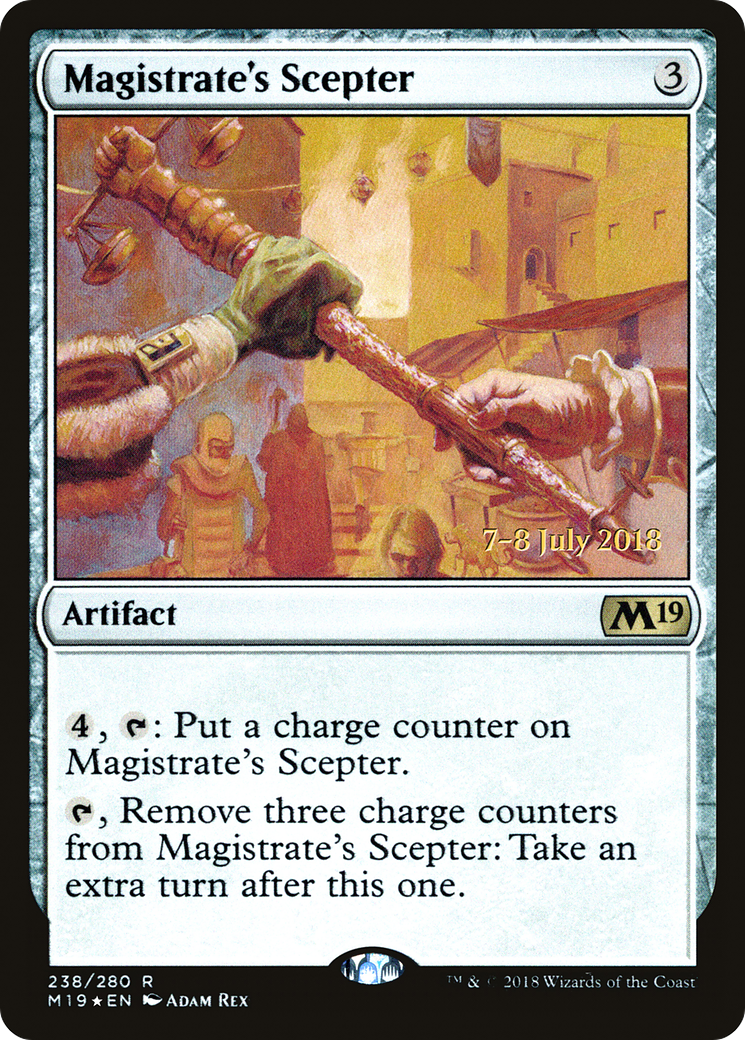 Magistrate's Scepter (238s) Foil - Core Set 2019 Promos