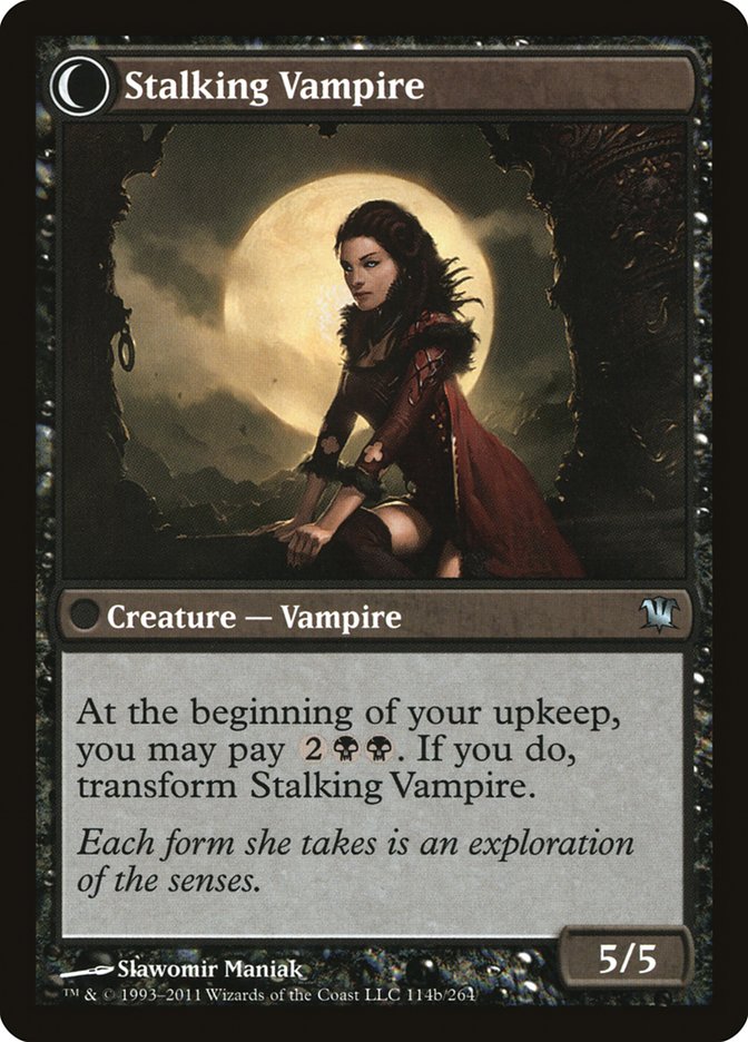 Screeching Bat // Stalking Vampire (114) Foil - Innistrad