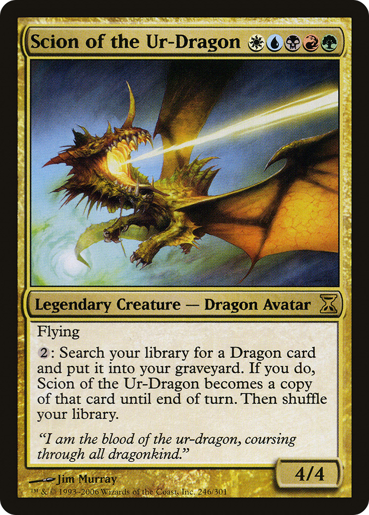 Scion of the Ur-Dragon (246) Foil - Time Spiral