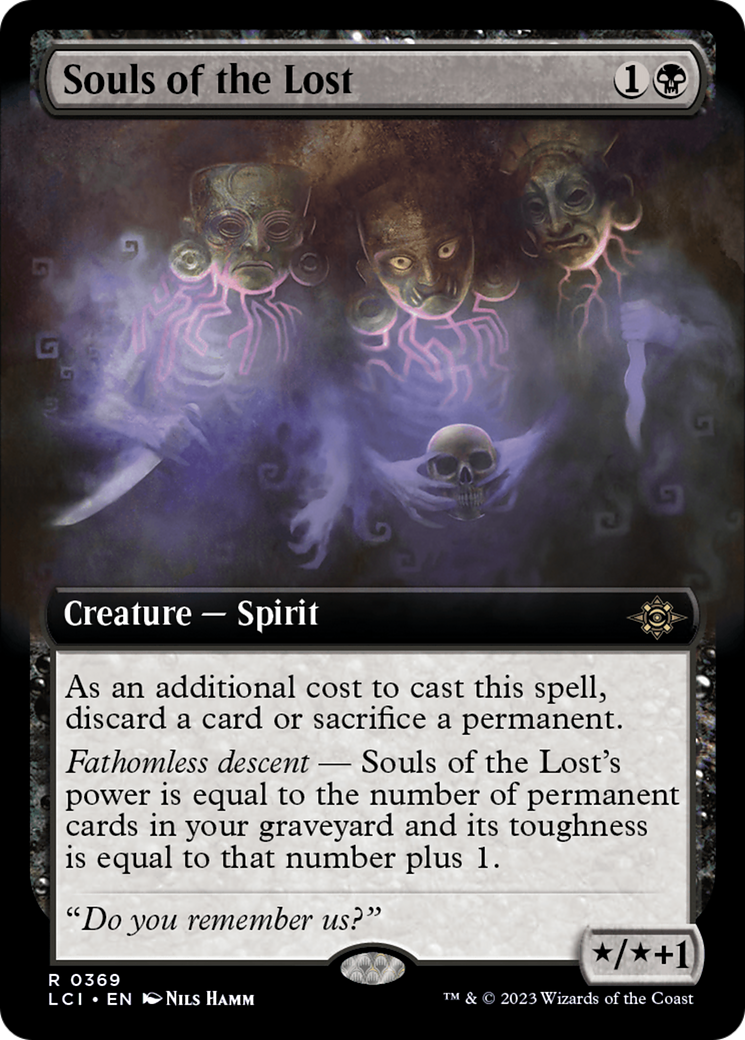 Souls of the Lost (Extended Art) (369) Foil - The Lost Caverns of Ixalan
