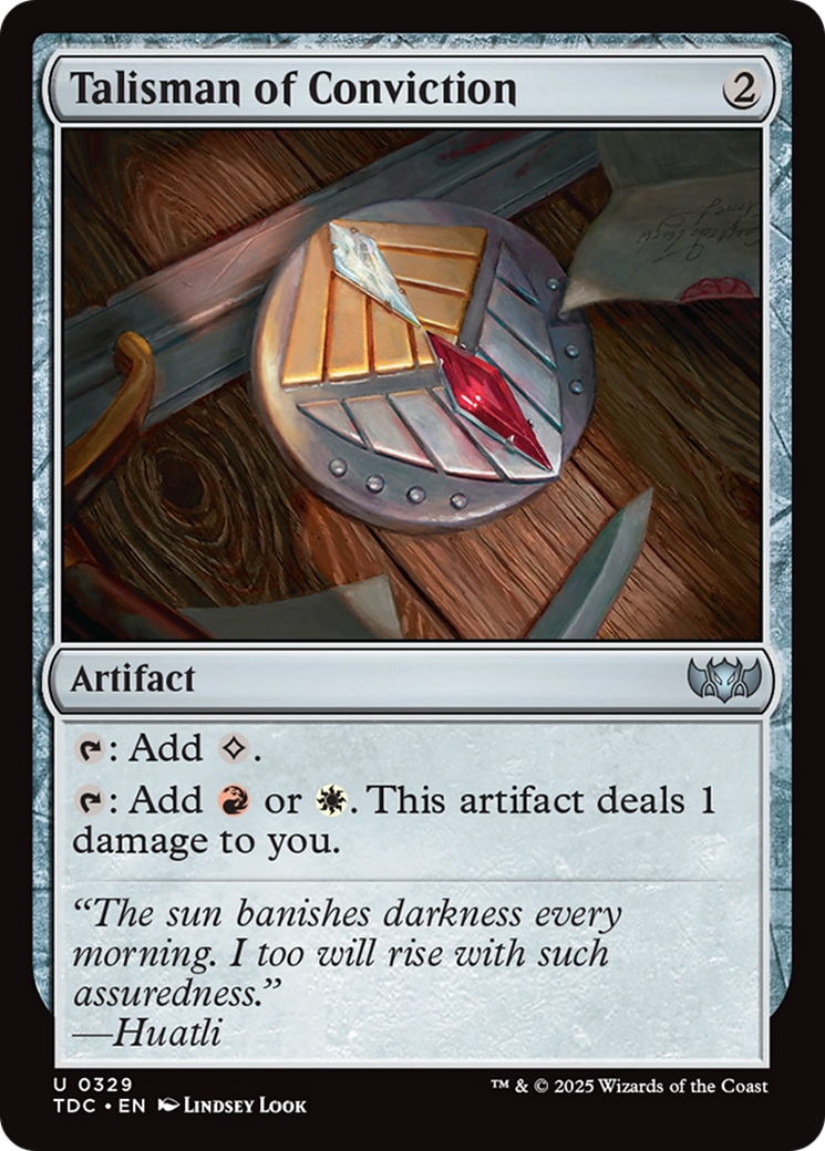 Talisman of Conviction (329) - Commander: Tarkir: Dragonstorm