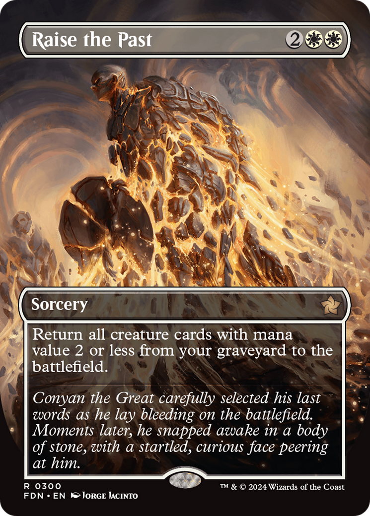 Raise the Past (Borderless) (300) Foil - Foundations