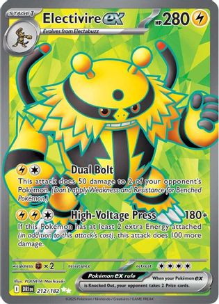 Electivire ex (Full Art) (212) Holofoil - Destined Rivals