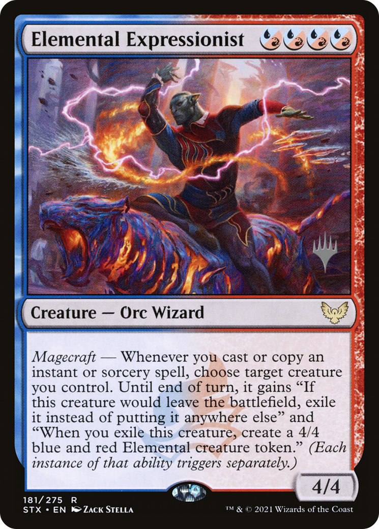 Elemental Expressionist (181p) - Strixhaven: School of Mages Promos Foil