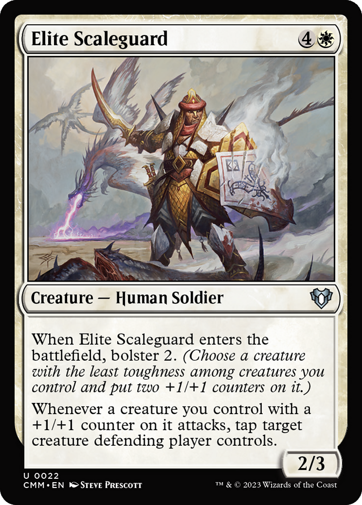 Elite Scaleguard (022) Foil - Commander Masters