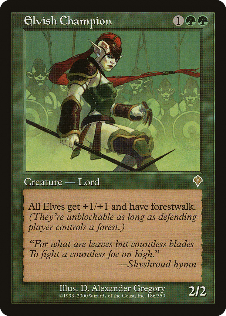 Elvish Champion (186) Foil - Invasion
